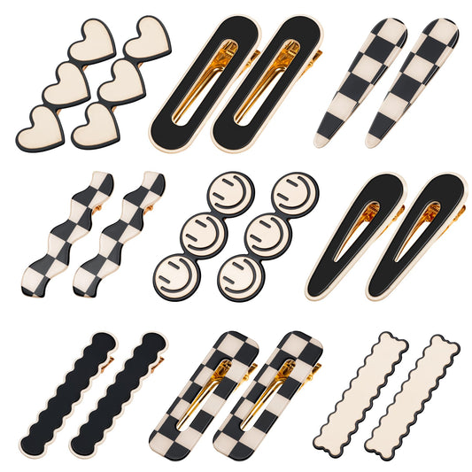 Gingbiss front packaging showing 18 black and white clips and storage box — organized set benefit
