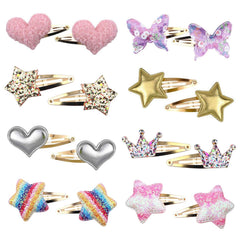 Gingbiss front packaging showing 16 colorful child hair clips adds visual appeal