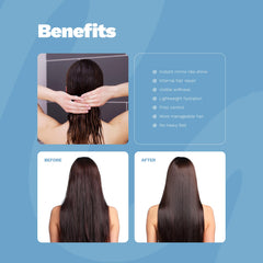 Ginger Milk applied to wet hair demonstrating quick post-shampoo repair benefit