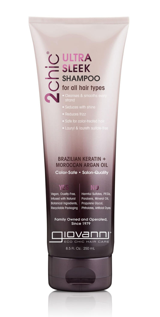 GIOVANNI front bottle view showing label and sleek packaging benefits