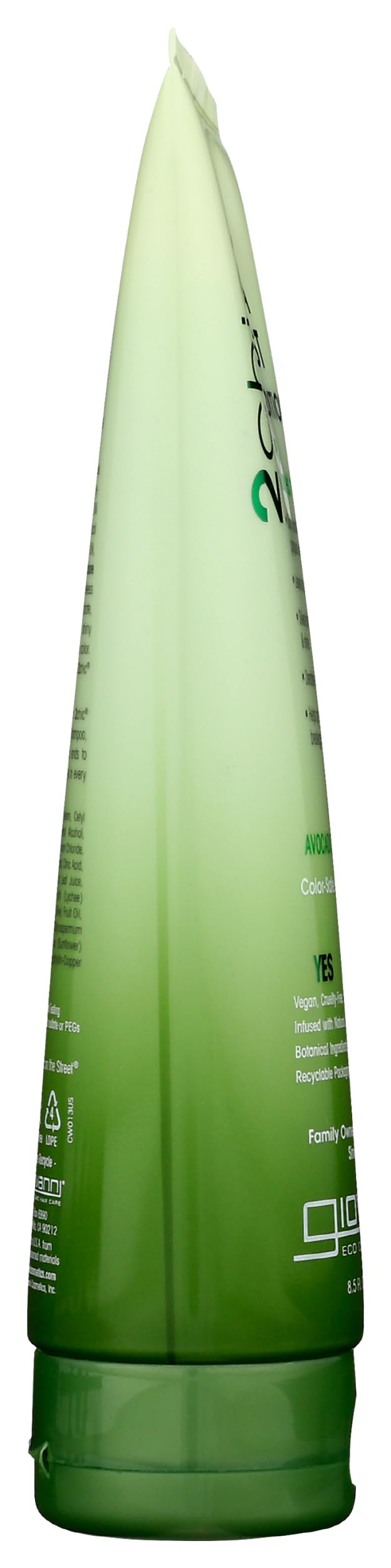 GIOVANNI bottle on bathroom shelf showing easy at-home use
