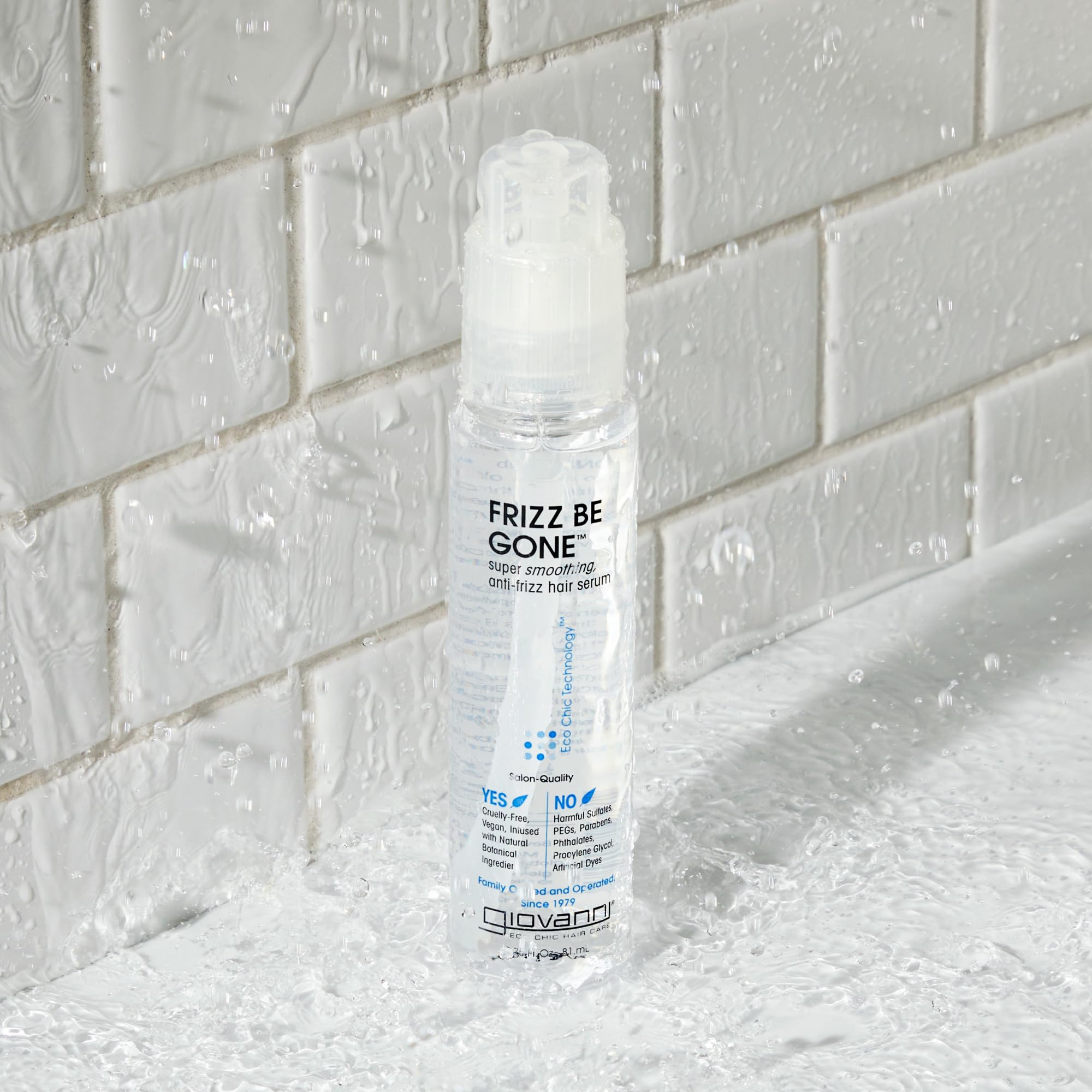 GIOVANNI close-up of serum texture showing lightweight, non-greasy finish