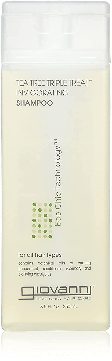 GIOVANNI front bottle portrait showing brand and cooling shampoo benefit