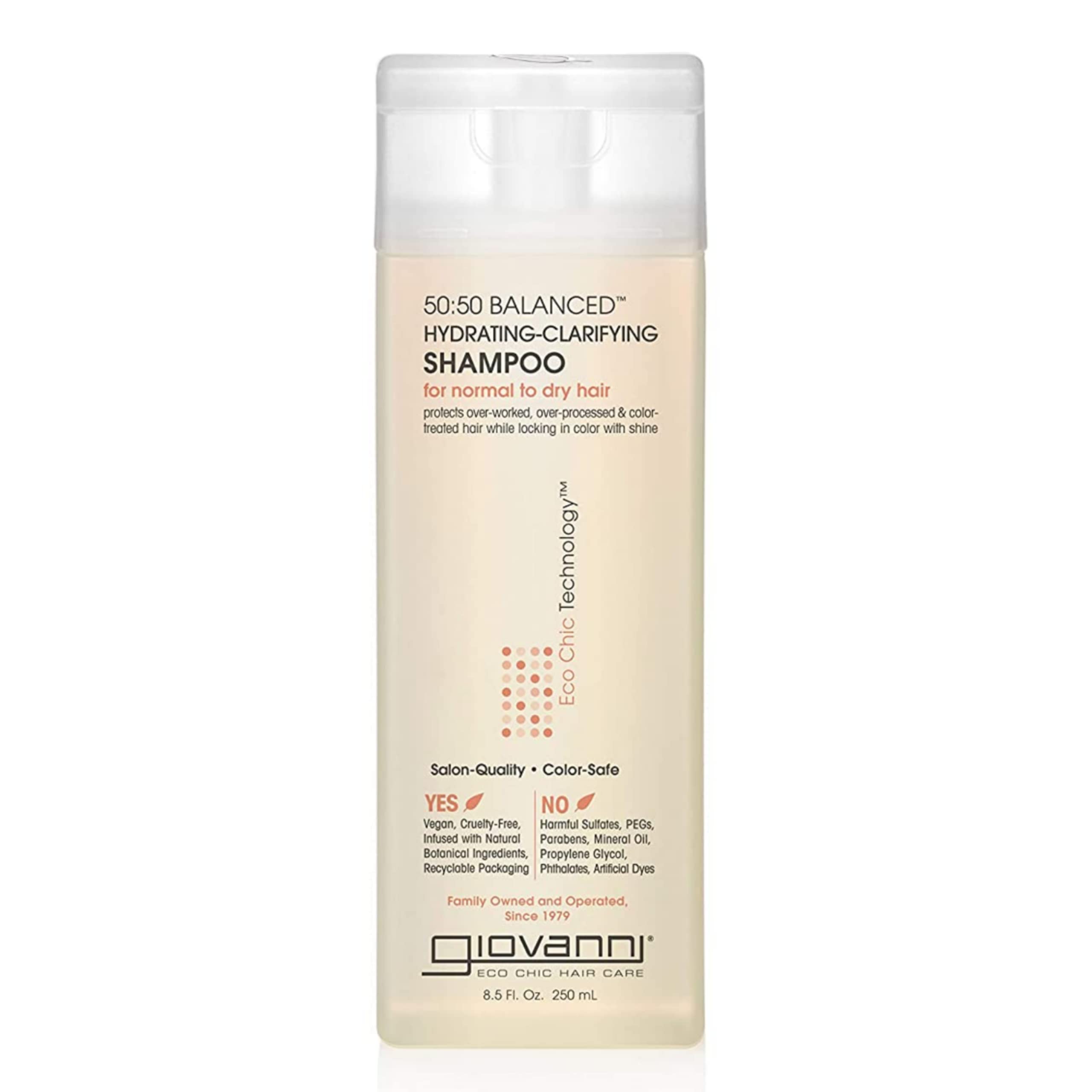 GIOVANNI front packaging showing bottle and benefits
