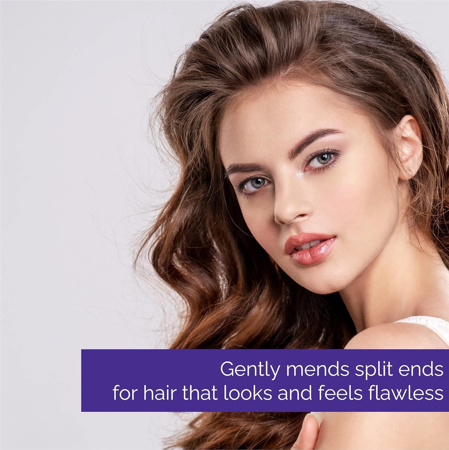 GIOVANNI serum applied to damp hair to reduce frizz and enhance shine