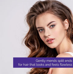 GIOVANNI serum applied to damp hair to reduce frizz and enhance shine