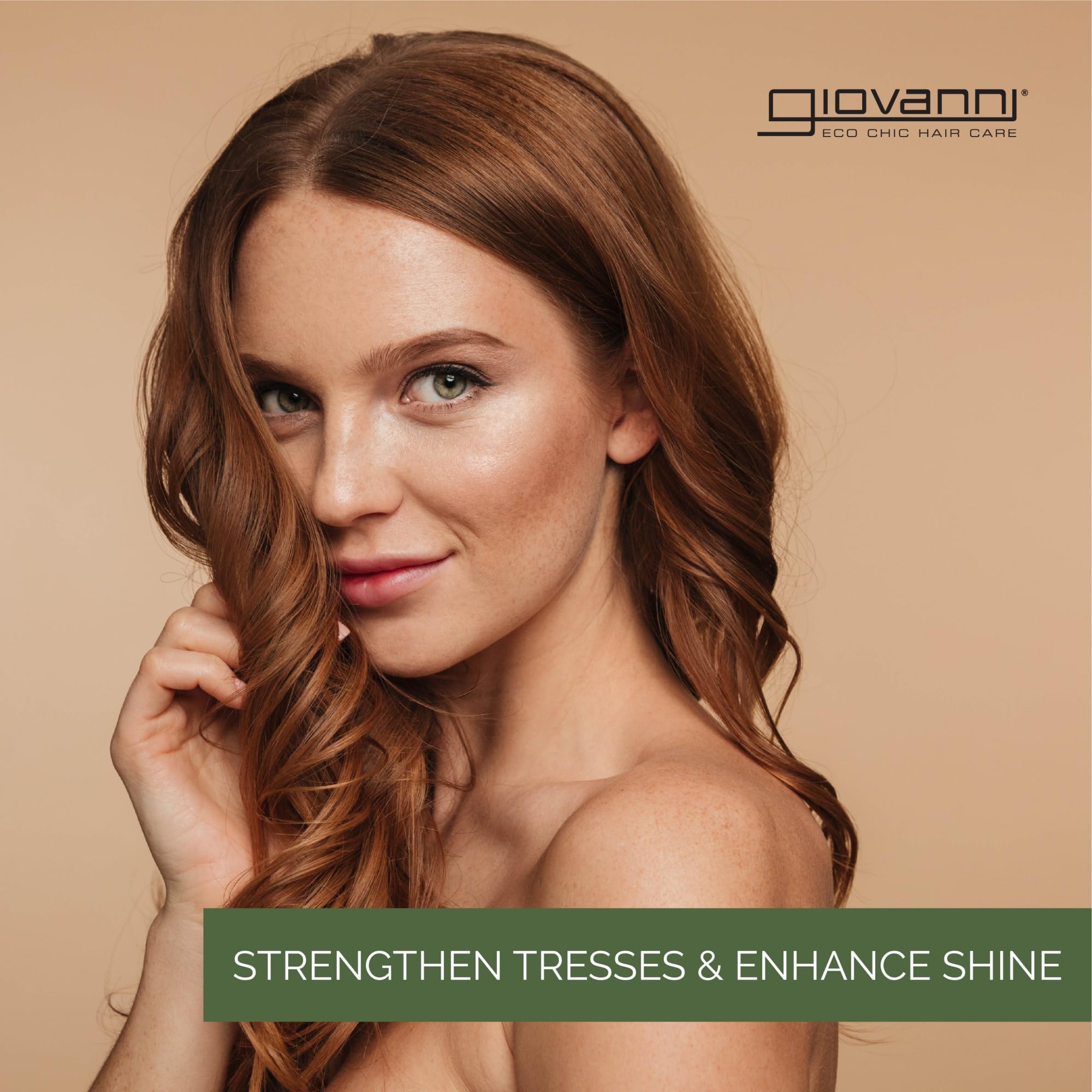 GIOVANNI shampoo in hand during use showing invigorating scalp refresh benefit