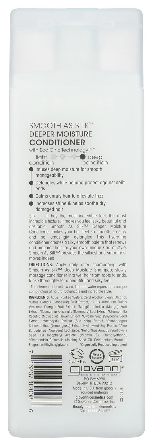 GIOVANNI creamy pour texture demonstrating smooth slip benefit