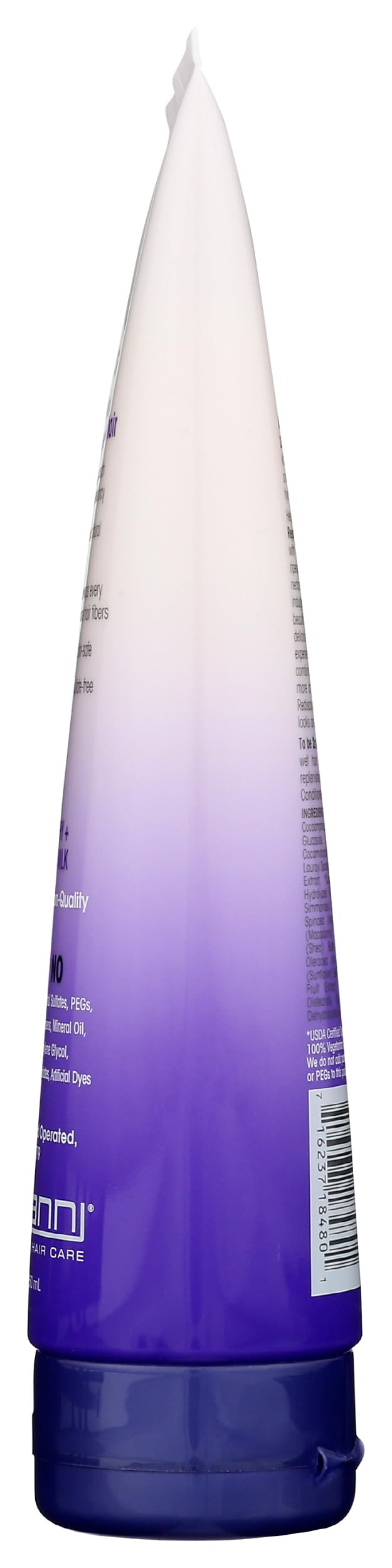 GIOVANNI shampoo being applied in shower showing smoother styling benefit