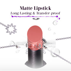 GIRLCULT closeup on lips demonstrating soft-focus matte benefit