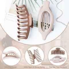GIRLOLIIAR large round claw securing thick hair for reliable all-day hold