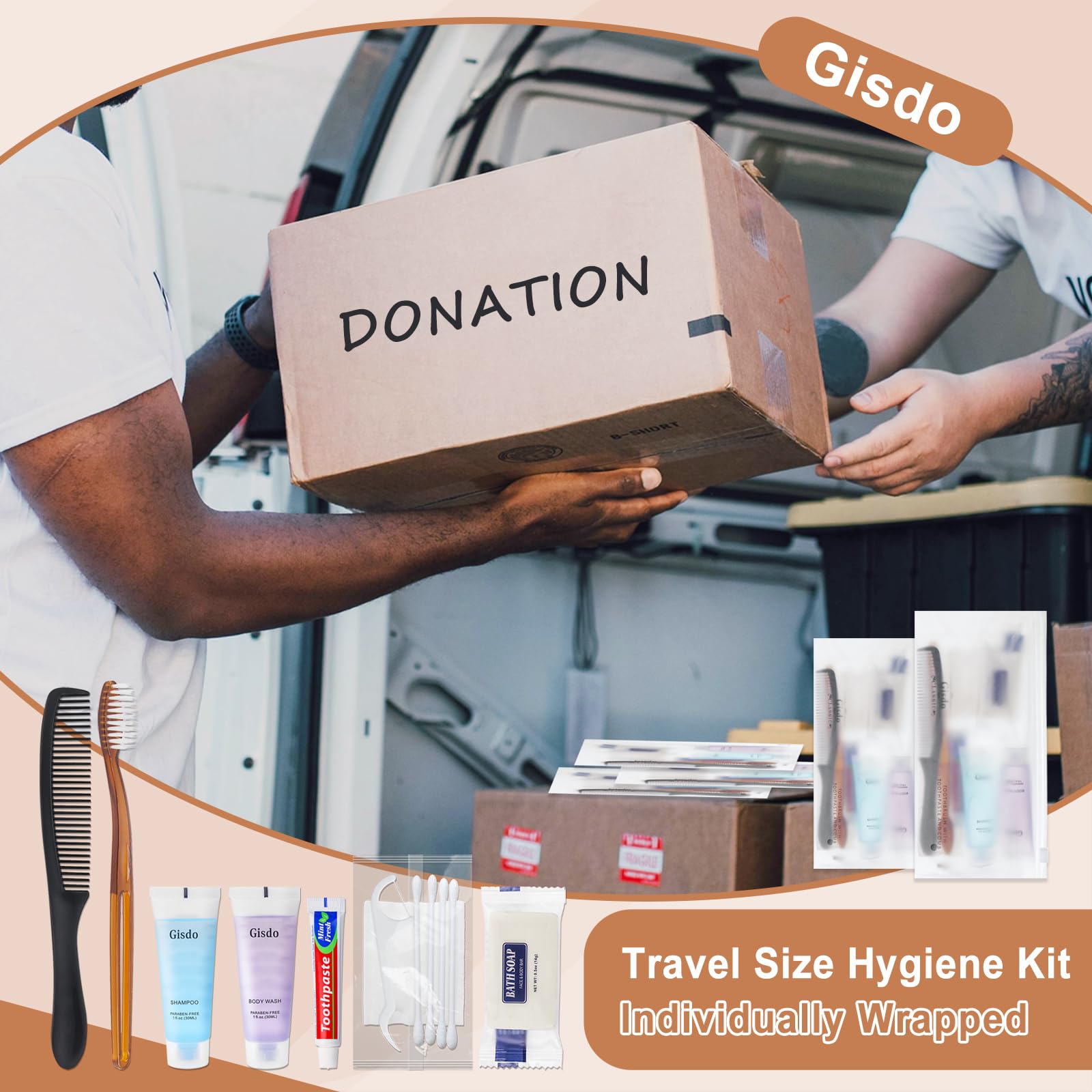 Gisdo kit held in hand to show compact size and travel-friendly scale