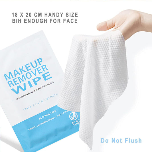 Gisdo individual wipe unwrapped on hand demonstrating quick cleansing