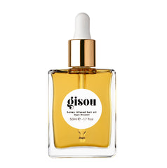 Gisou front bottle showing label and sleek packaging, luxury finish benefit