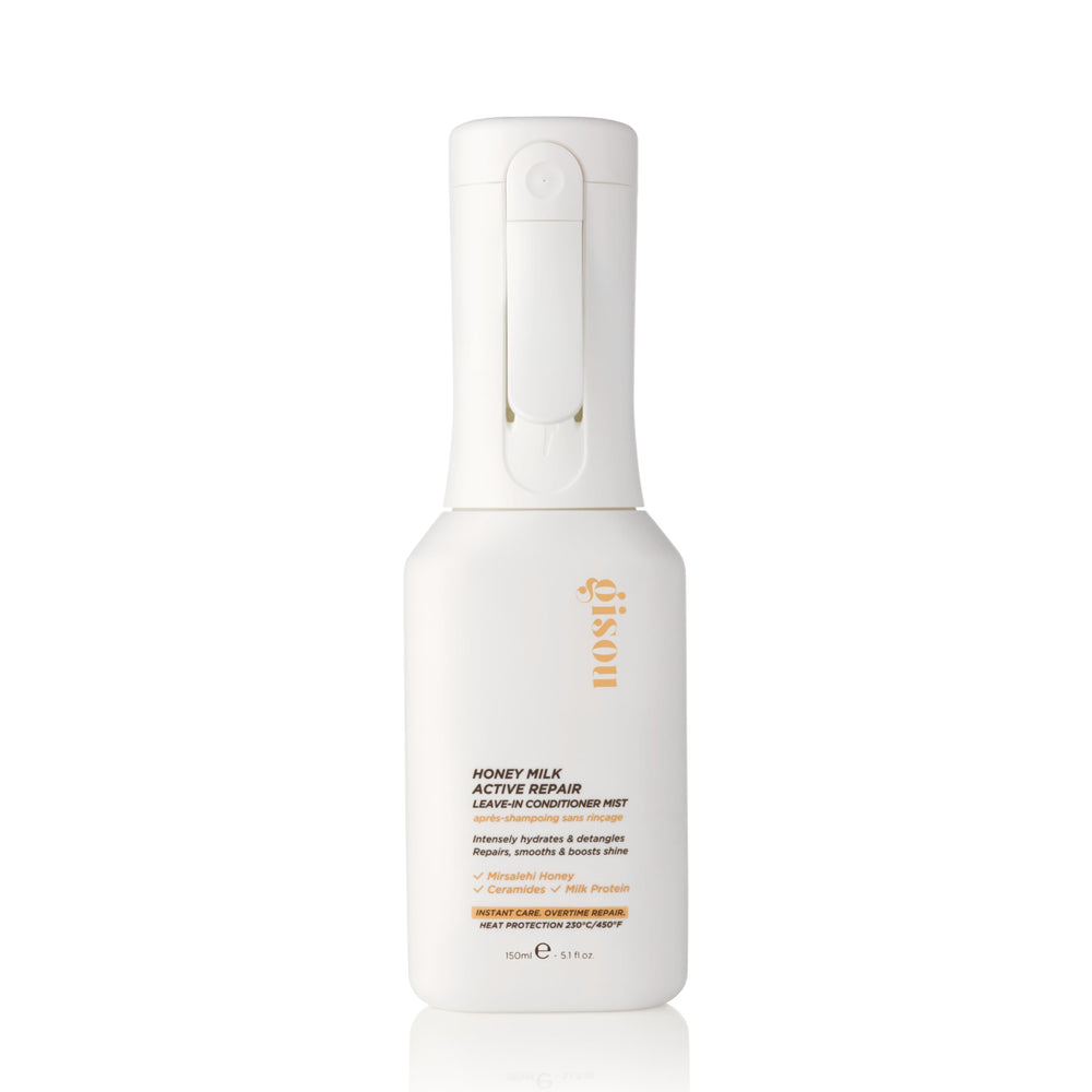 Gisou front packaging showing bottle and label benefits
