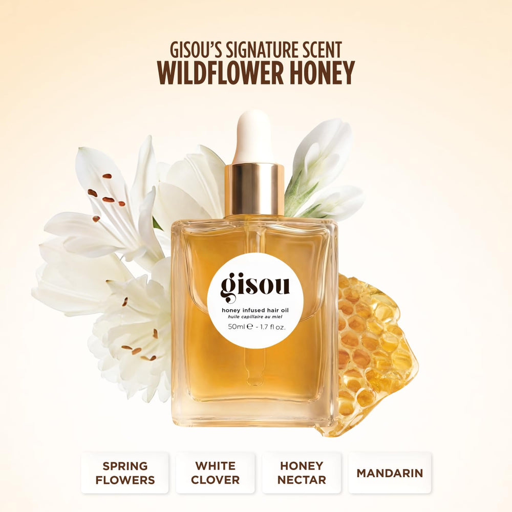 Gisou bottle in bathroom styling scene demonstrating everyday routine benefit