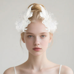 GIYAWA detailed shot of swan and ostrich feather texture for soft movement