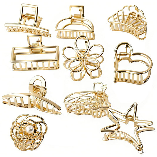 GIYAWA front view pack showing ten gold clips, convenient storage benefit