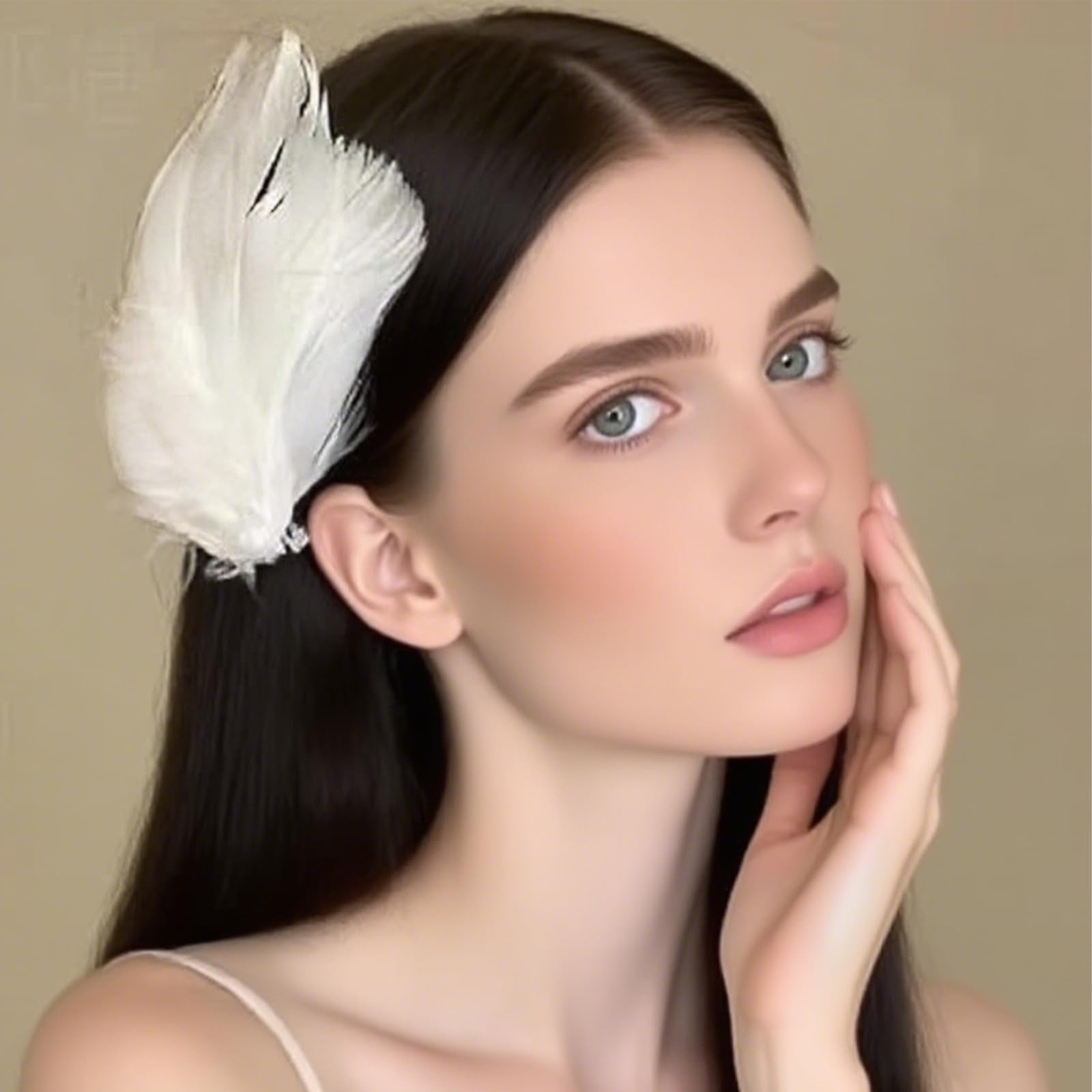 GIYAWA hairshot of clip worn in bridal updo showing elegant event-ready look