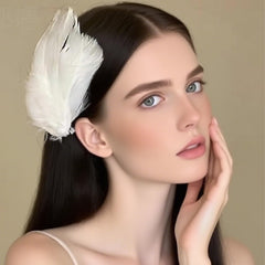 GIYAWA hairshot of clip worn in bridal updo showing elegant event-ready look