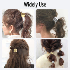 GIYAWA in-use on high ponytail, creates smooth elegant hairstyle
