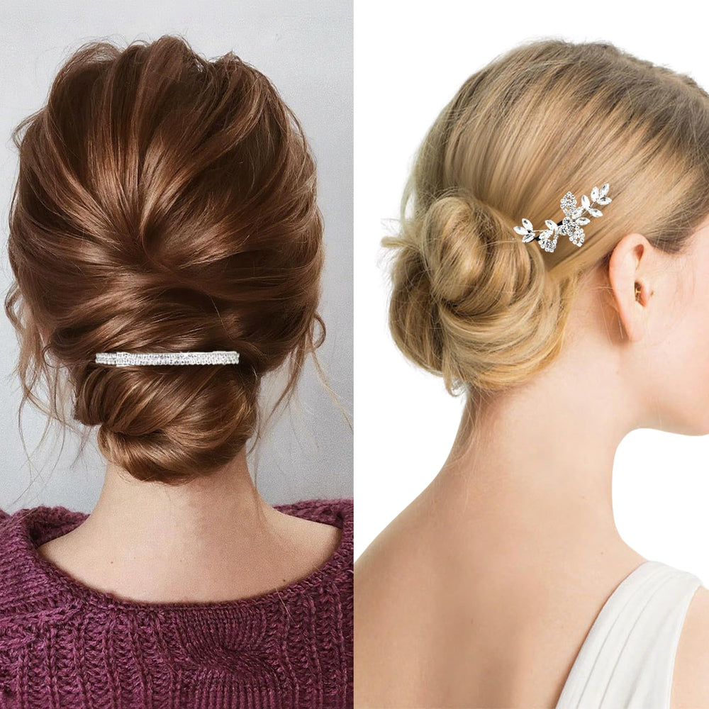 GIYAWA clips in hand to show scale and ease of styling for brides and guests