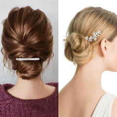 GIYAWA clips in hand to show scale and ease of styling for brides and guests