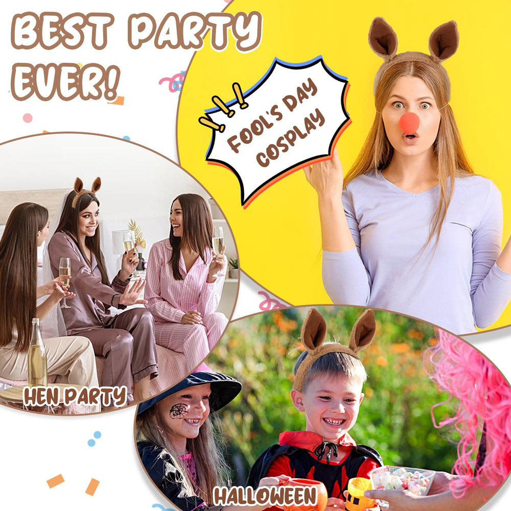 Gjinxi kangaroo headband worn during makeup application for tidy hair