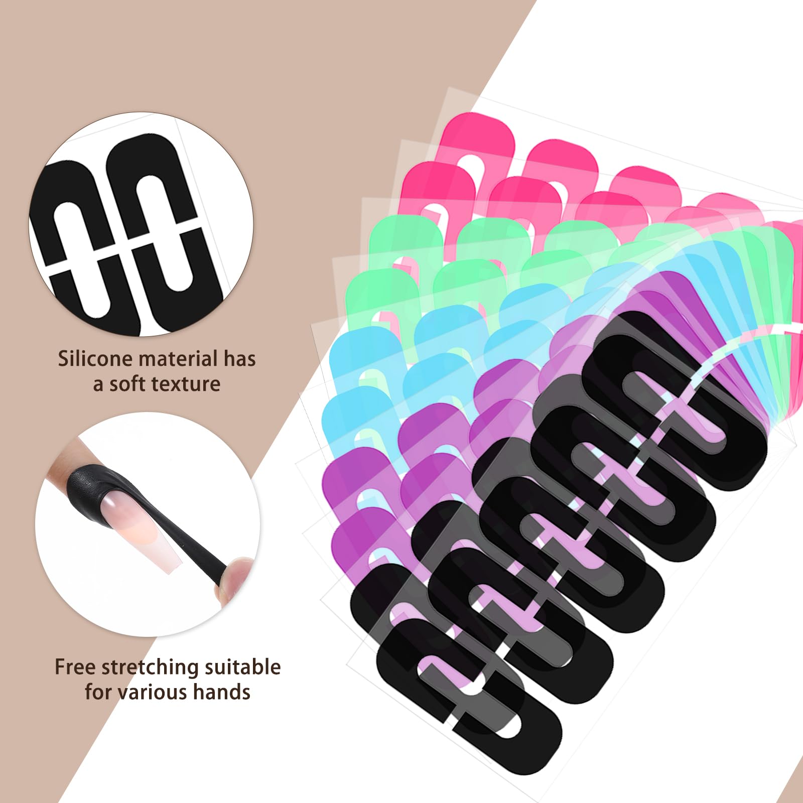 Gjinxi silicone texture detail highlighting soft stretchable material for comfort