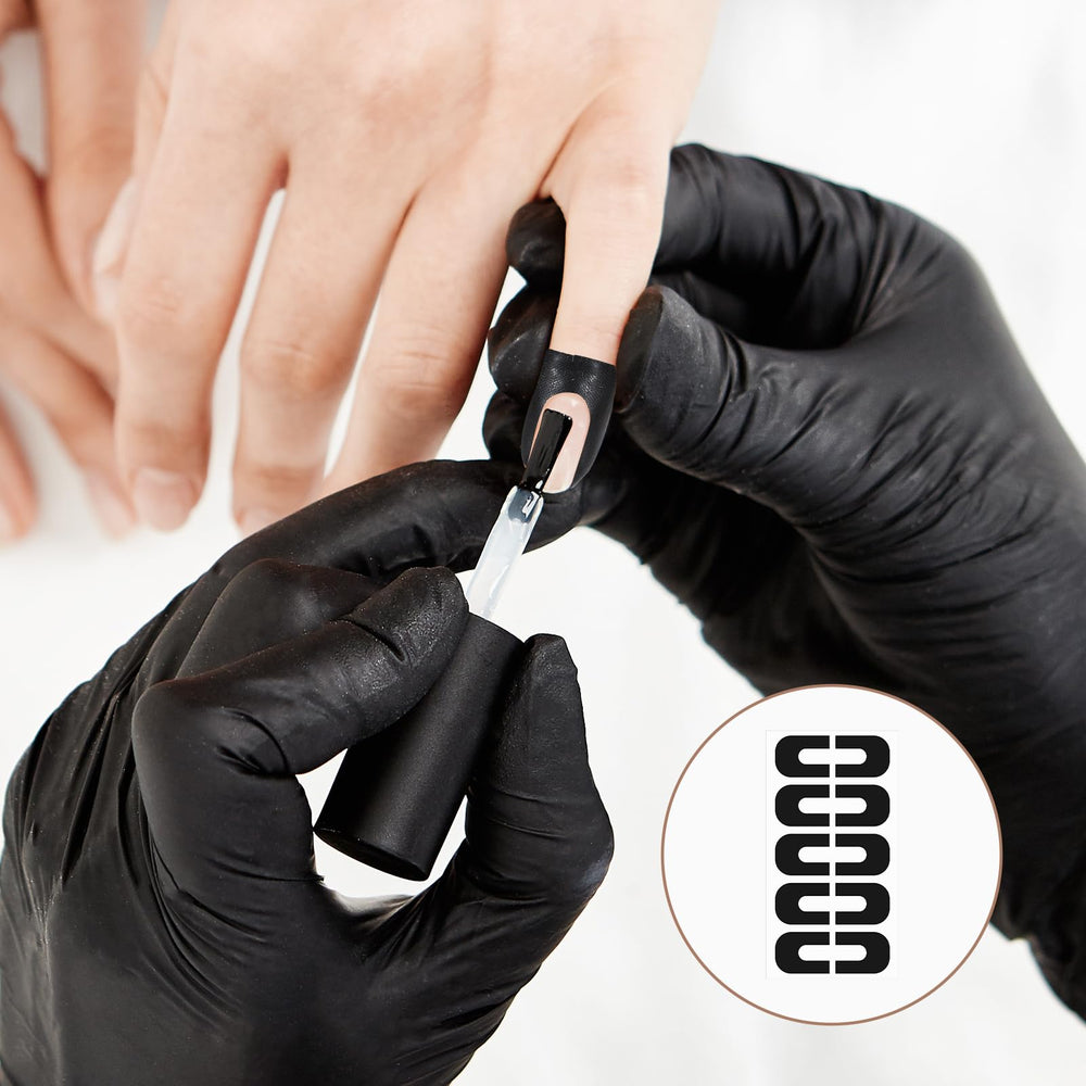 Gjinxi U-shape profile side view illustrating full nail-edge coverage benefit