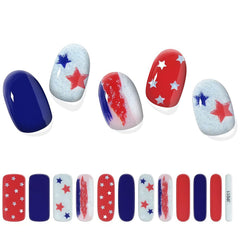 GJJBQTT front sheet showing red white blue star designs and variety