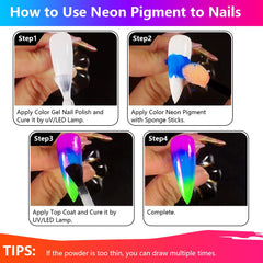 GJNL neon pigment applied on face showcasing creative makeup accent benefits