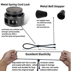 GJRR metal toggle detail showing adjustable cord for custom fit