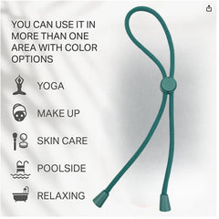 GJRR hair ties holding a bun and afro puff illustrating volume-friendly, gentle support