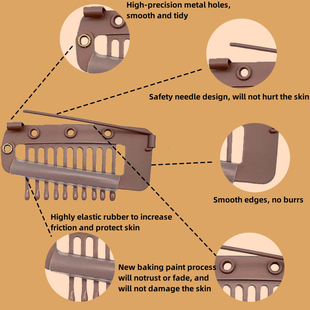 GJRR close-up of 10-tooth snap clip teeth showing reliable grip
