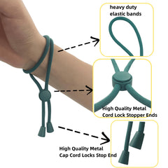 GJRR hair tie securing a high ponytail on textured hair for strong, no-snag hold
