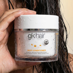 GK HAIR 7.05 oz in hand to show true size and convenient use