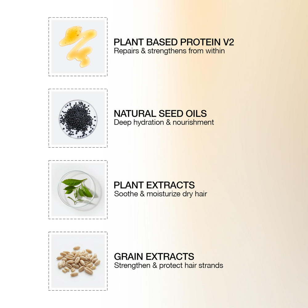 GK HAIR label close-up highlighting keratin complex and sulfate free benefit