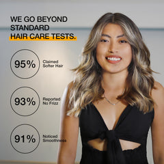 GK HAIR cream on damp hair before blowdry for smoother styling