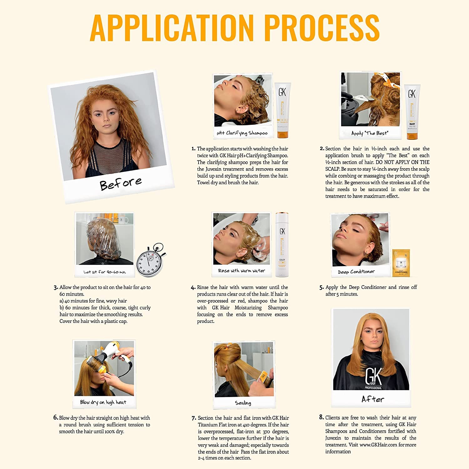 GK HAIR application in hand demonstrating controlled application and coverage