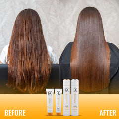 GK HAIR texture pump shot showing smooth creamy consistency for easy spread