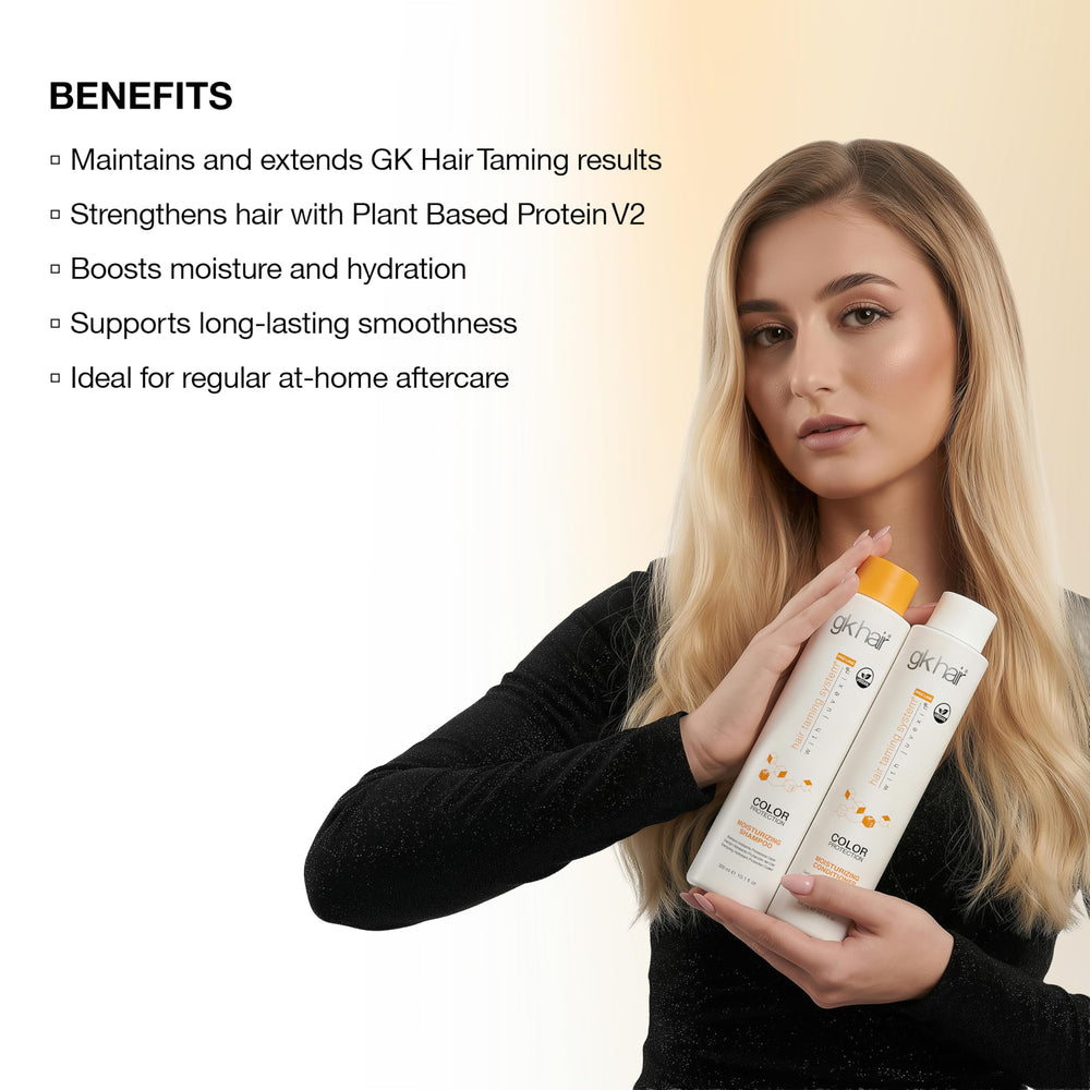 GK HAIR natural seed oils and pea protein ingredients showing nourishment