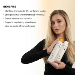 GK HAIR natural seed oils and pea protein ingredients showing nourishment