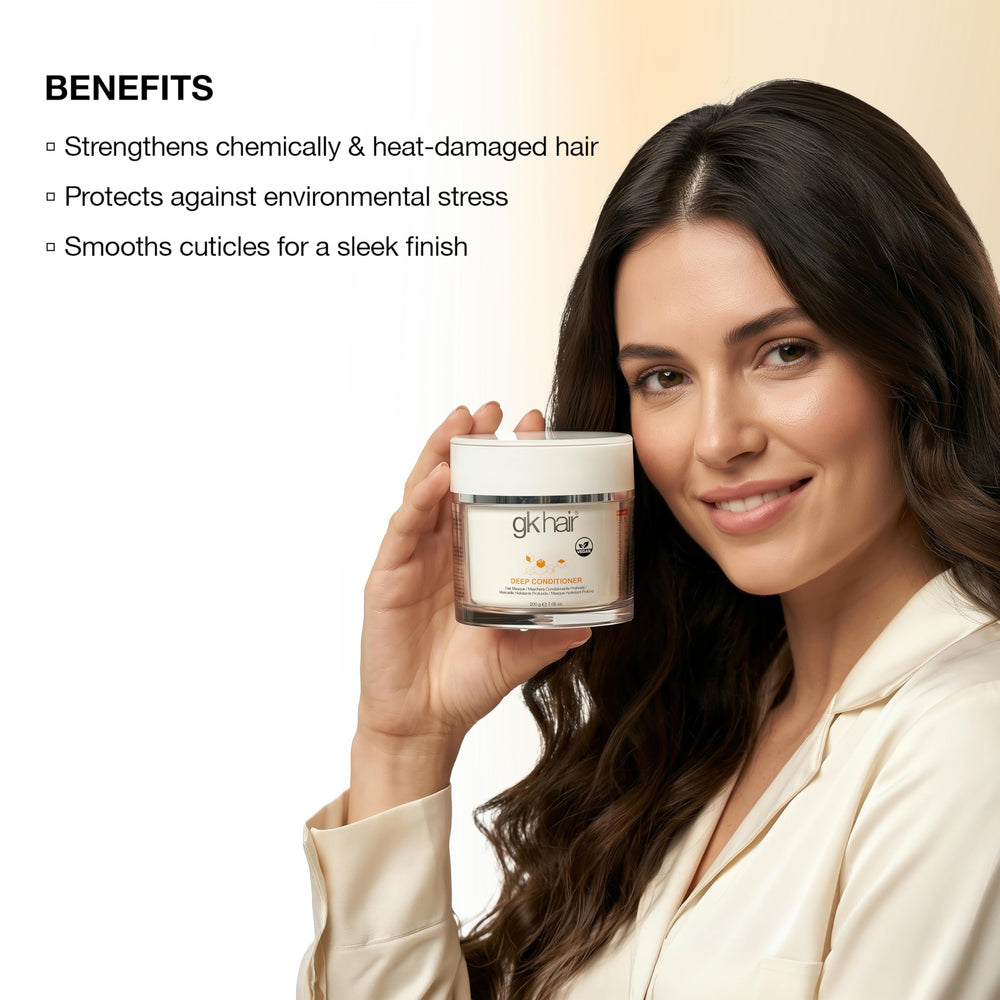 GK HAIR processing under salon heat for deeper keratin penetration
