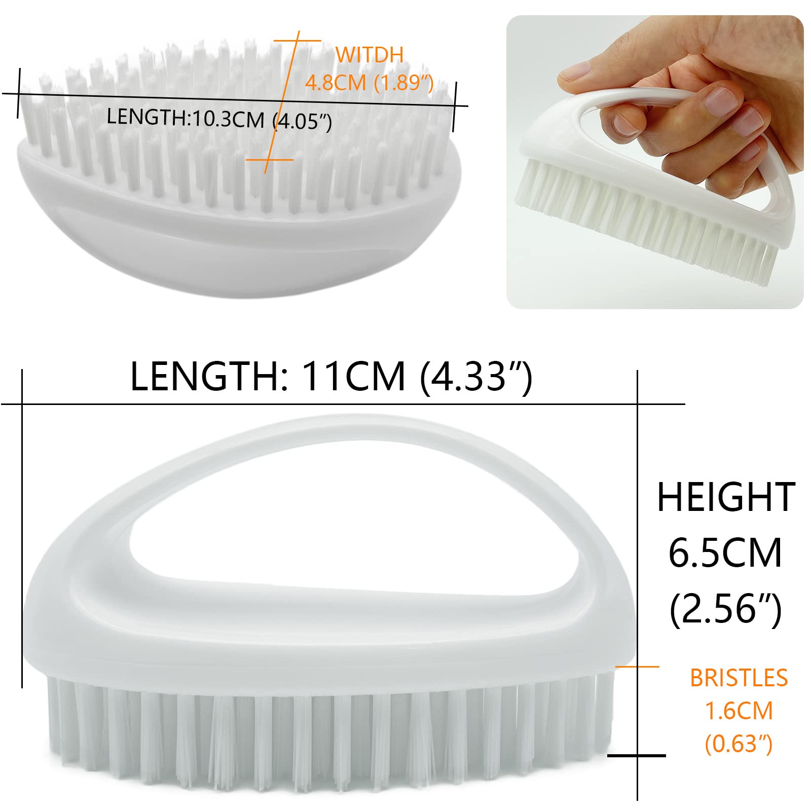 GKETN arch handle angled to show non-slip grip for controlled pressure and comfort