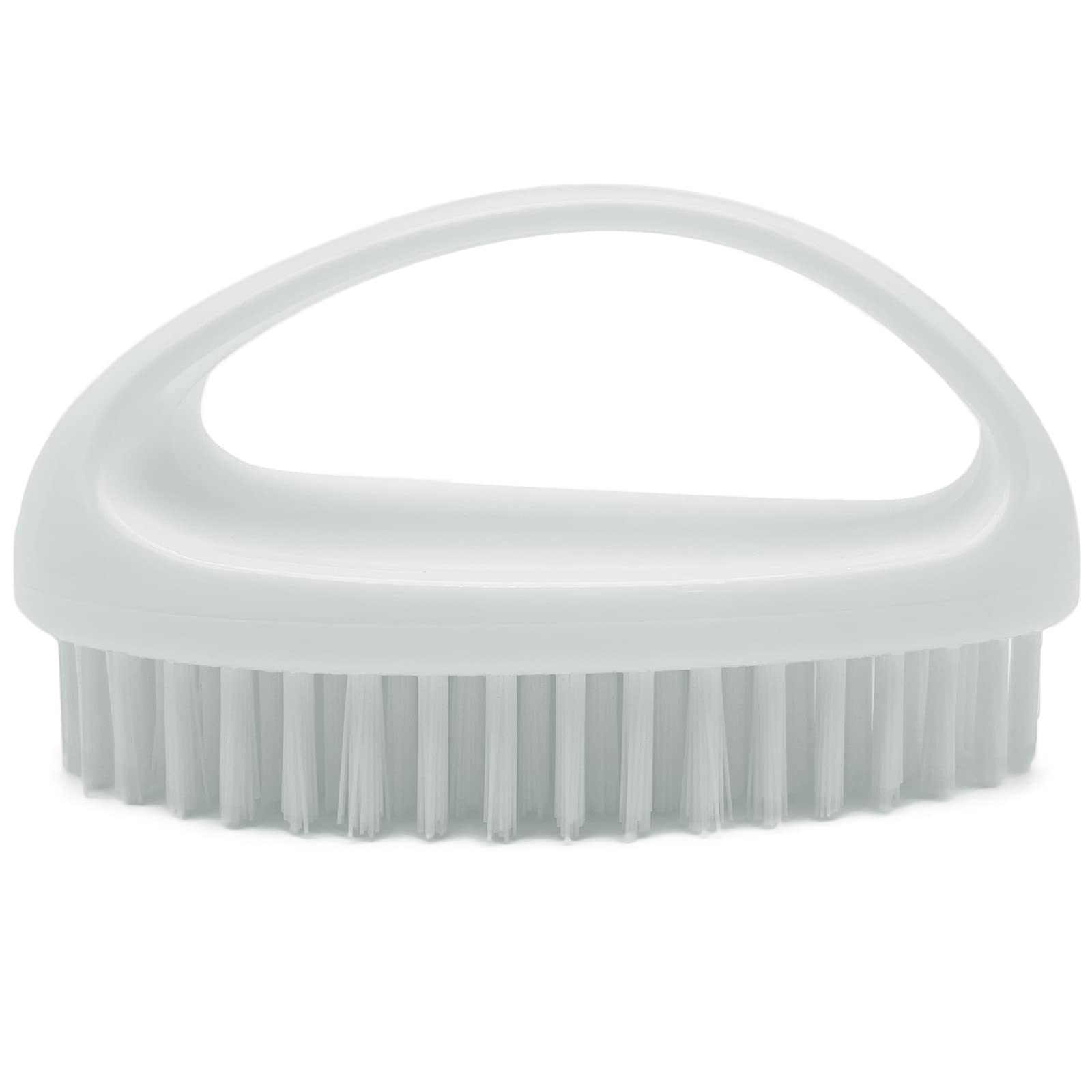 GKETN front view showing compact white scrub brush and sturdy body for heavy cleaning