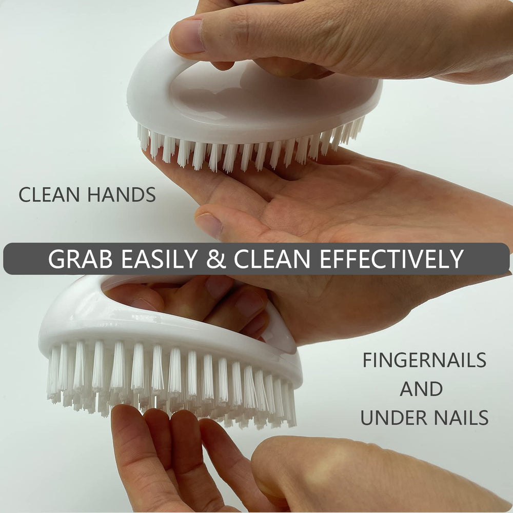 GKETN brush next to human hand illustrating compact size and easy portability