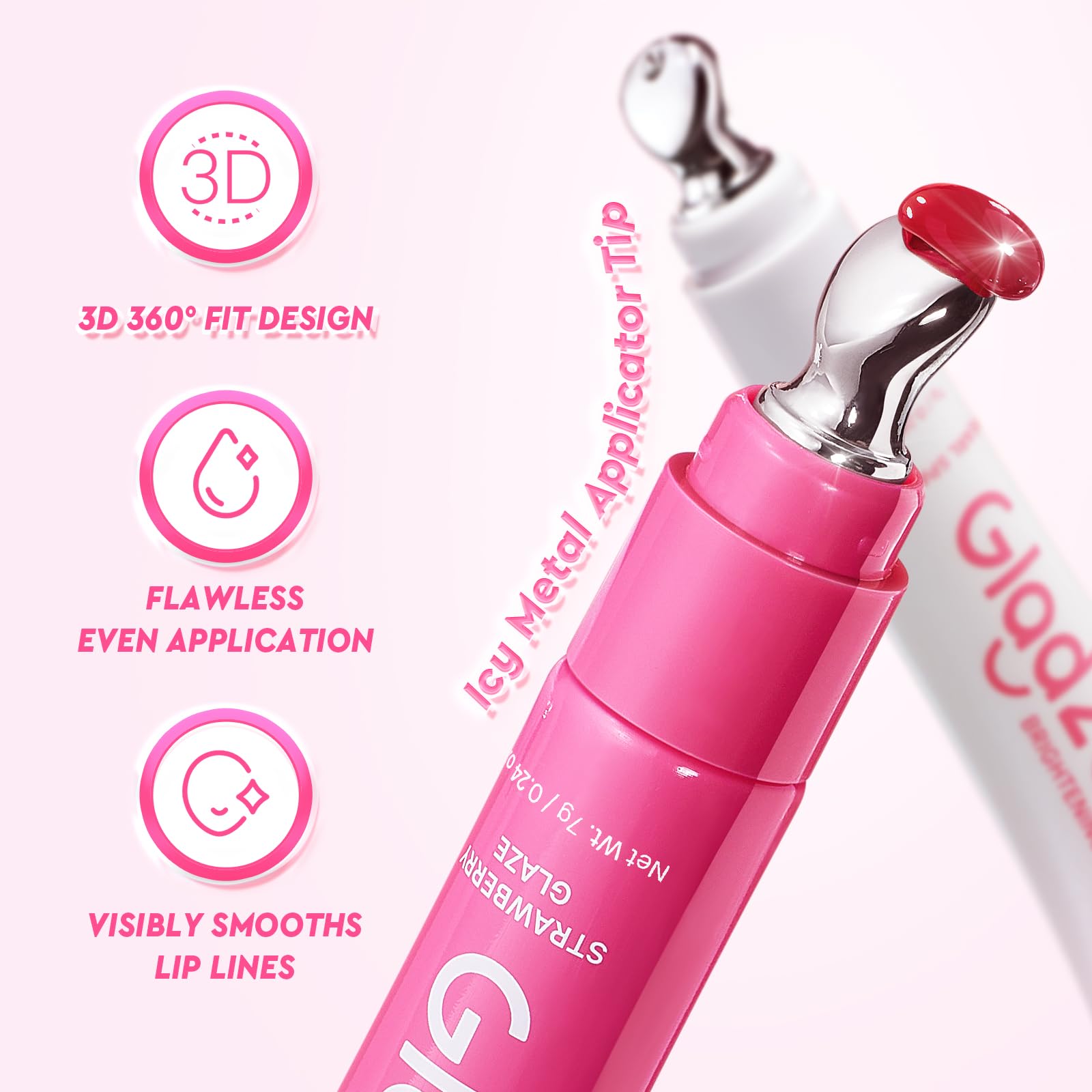 Glad2Glow open tube revealing remaining product for travel convenience