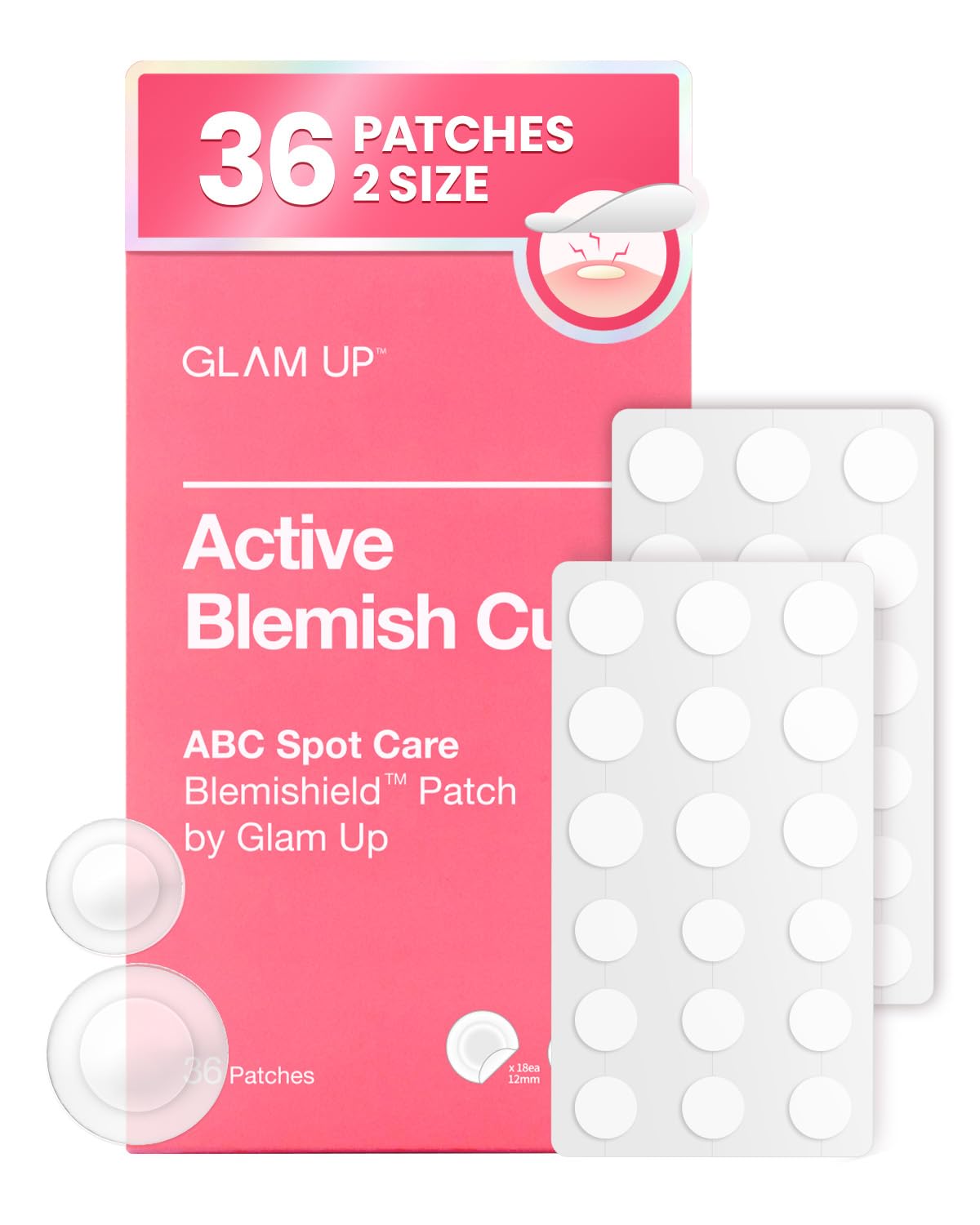 GLAM UP front packaging showing product and count with clear branding and benefits
