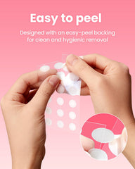 GLAM UP used patch showing absorbed fluid to illustrate visible results